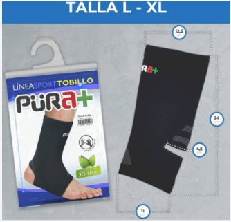 TOBILLERA LATEX L - XL PURA+