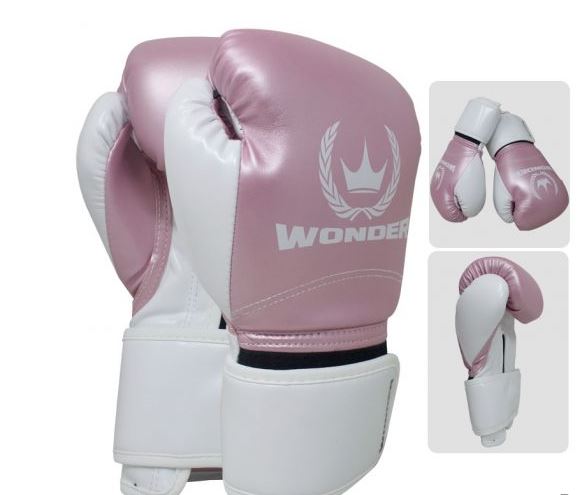 GUANTES DEPORTIVOS  DE BOXEO WONDER T/10 ROSADO