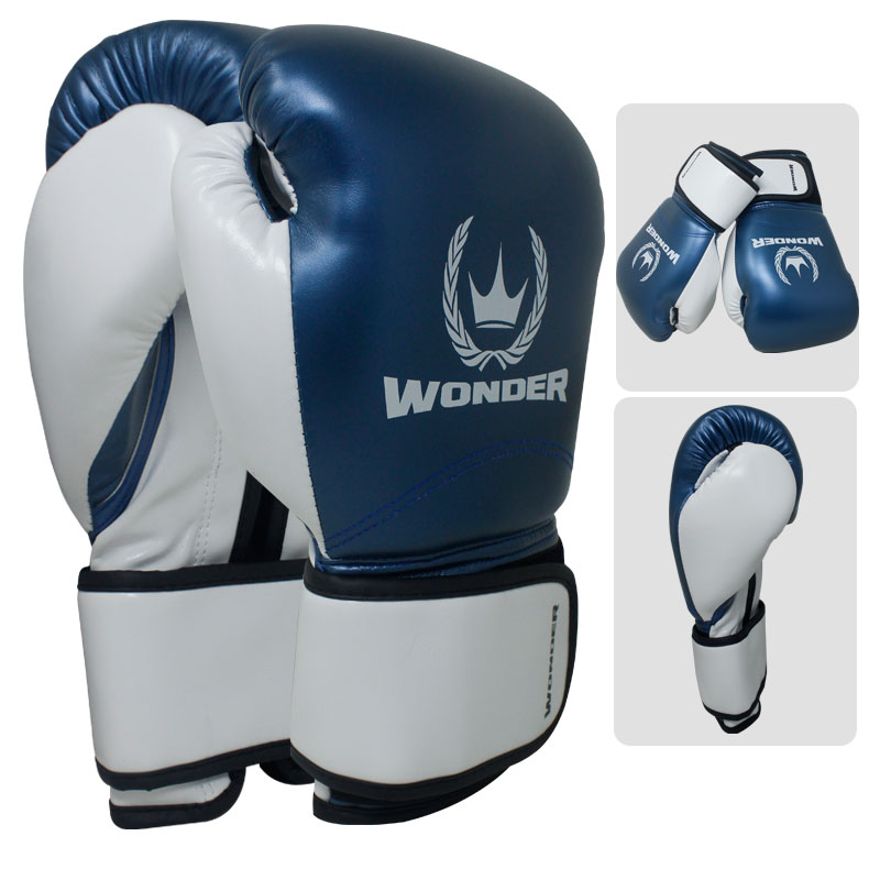 GUANTES DEPORTIVOS  DE BOXEO WONDER T/10 AZUL