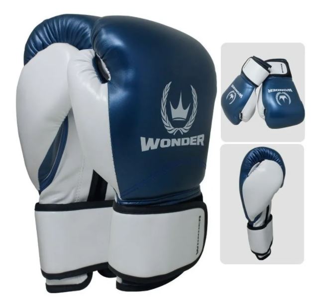 GUANTES DEPORTIVOS  DE BOXEO WONDER T/12 AZUL