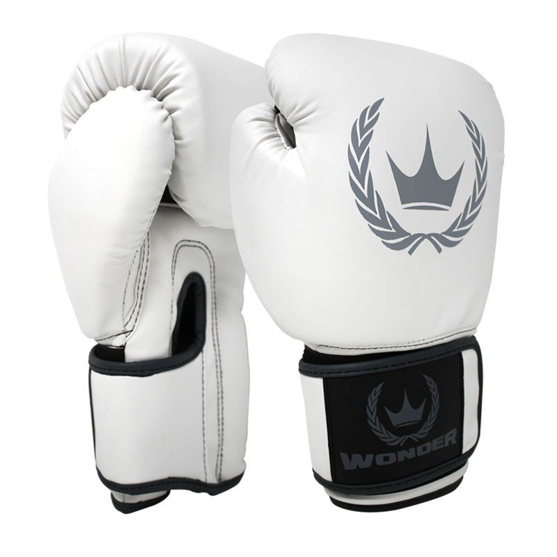 GUANTES DEPORTIVOS  DE BOXEO WONDER T/12 BLANCO