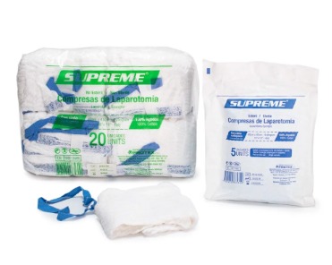 COMPRESA PRELAVADA ESTERIL ISBX1 45CMX45CM 4 CAPAS