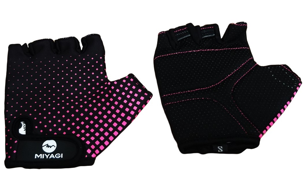 GUANTE PARA DEPORTE MIYAGI 061160C NEGRO/ROSA TALLA-S