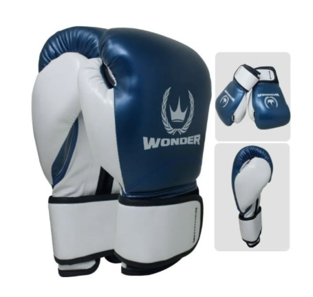 GUANTES DEPORTIVOS  DE BOXEO WONDER T/14 AZUL