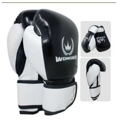 GUANTES DEPORTIVOS  DE BOXEO WONDER T/10 NEGRO