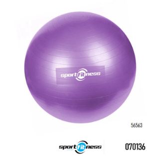 BOLA GIMASIA 65 CM MORADO SPORT FITNESS