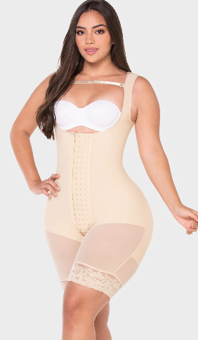 FAJA TIPO RELOJ ARENA MEDIA PIERNA BEIGE  T:2XS M&amp;D