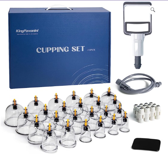 B-VENTOSA-VACUNTERAPIA-CUPPING X 24 PIEZAS PROFESIONAL