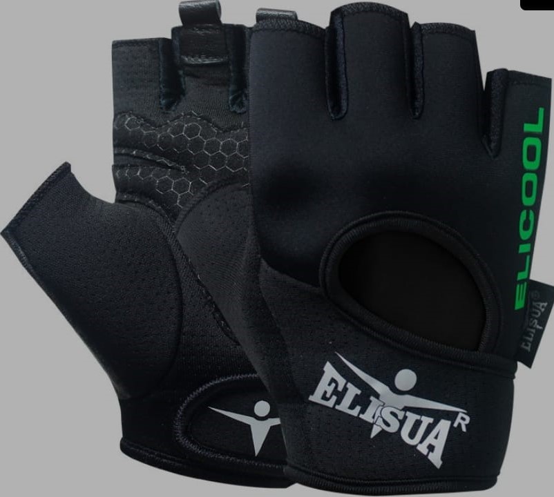 GUANTE ANTIDESLIZANTE ELISUA NEGRO/VERDE  T:M