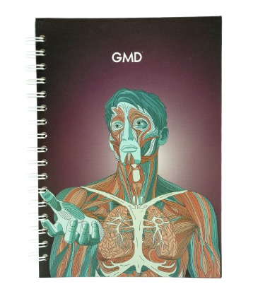 CUADERNO ARGOLLADO GMD ANATOMIA CARMESI