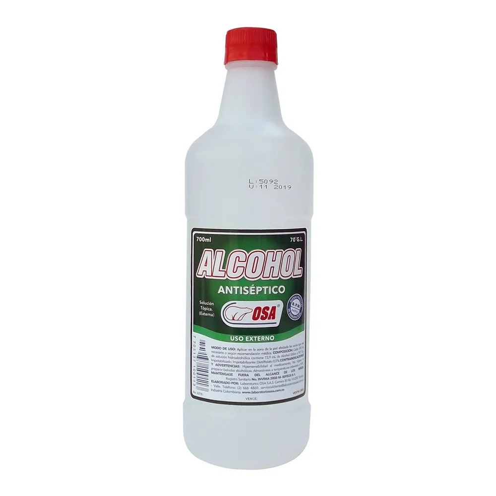 ALCOHOL ANTISEPTICO OSA X 700ML