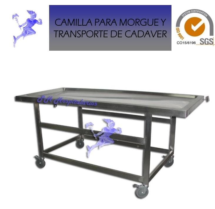 CAMILLA PARA  MORGUE Y TRANSPORTE DE CADAVER