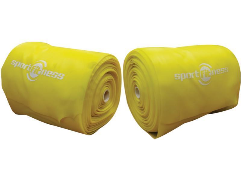 BANDAS THERABAN AMARILLO SPORT FITNESS X 50CM (ROLLO X 25 MTS)