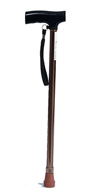 BASTON CON EMPUÑADURA COLOR BRONCE