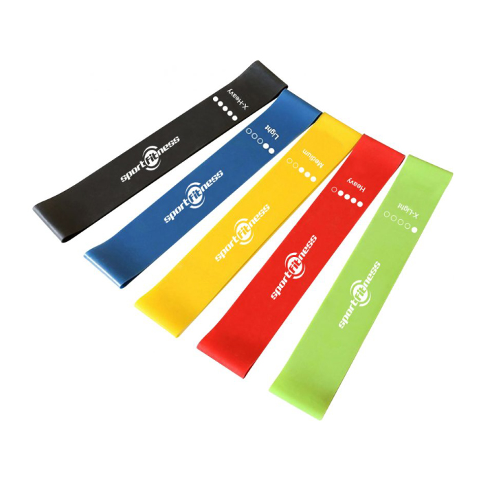 KIT DE BANDAS ELASTICAS (JUEGO*5) SPORT FITNESS