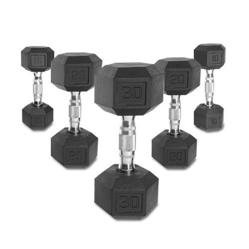 MANCUERNA 10KG ENCAUCHETADA HEX SPORT FITNESS