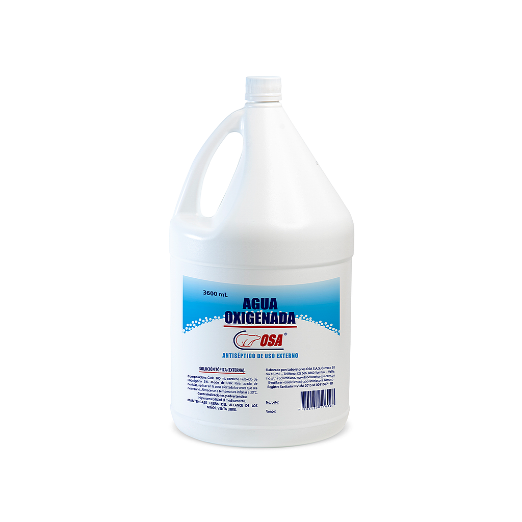 AGUA OXIGENADA X 3750ML GLN 