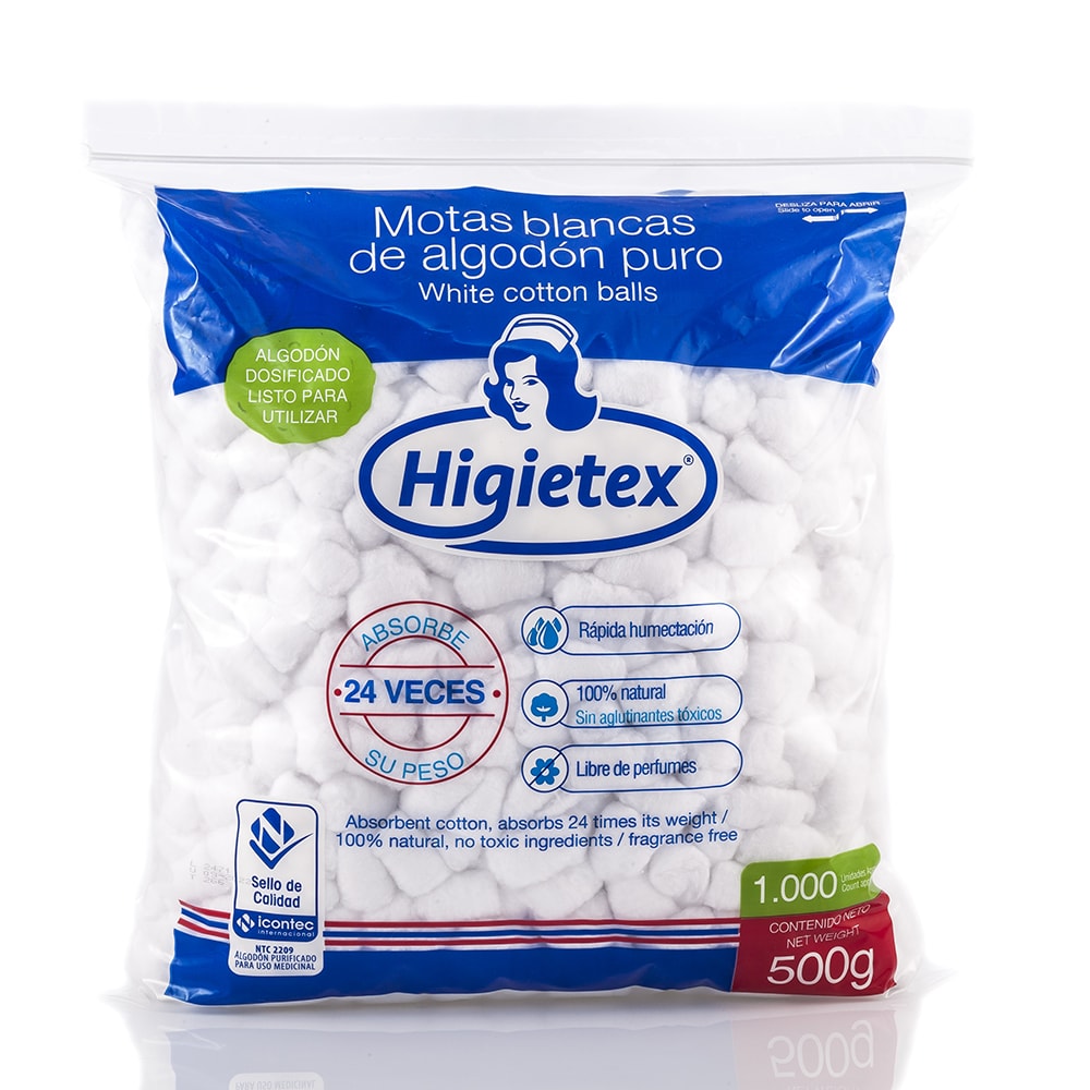 ALGODON MOTAS HIGIETEX 25G