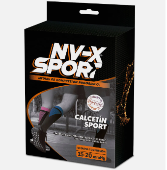 CALCETIN  NO-VARIX SPORT   BLUE    MEDIUM