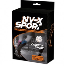 CALCETIN  NO-VARIX SPORT  W/ BLACK   LARGE