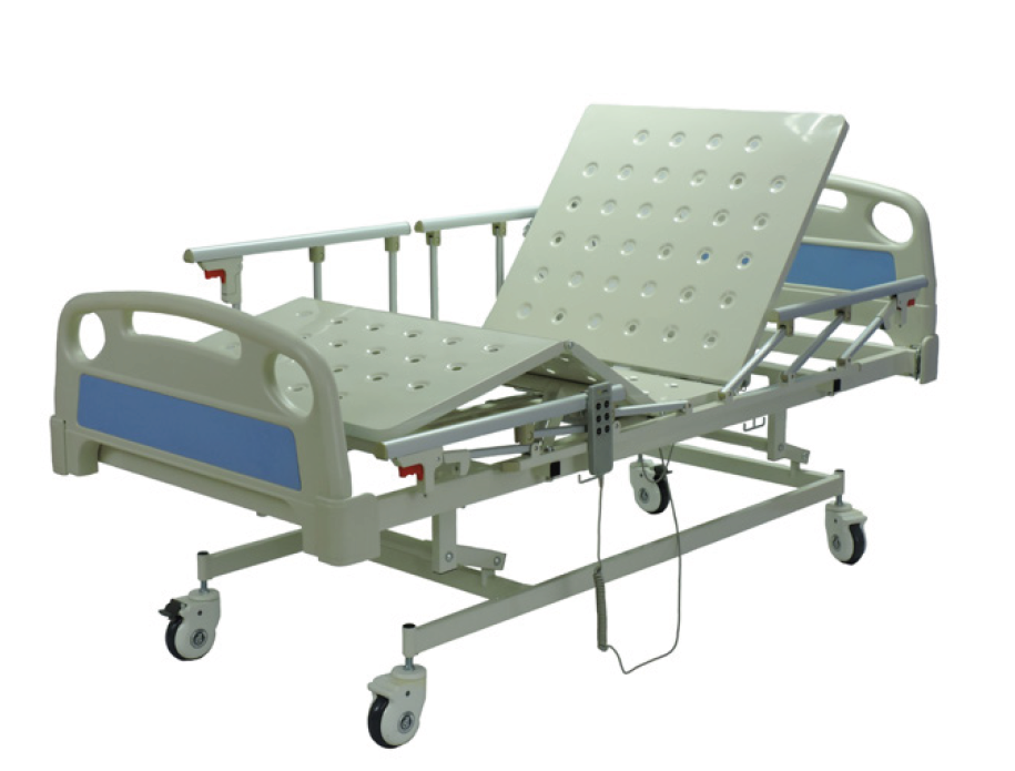 CAMA HOSPITALARIA ELECTRICA EN ABS CON BARANDAS DE 3 FUNCIONES