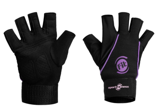 GUANTES SPOR NEGRO-MORADO-GRIS 