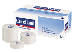 [7702136643177] MICROPORE BLANCO X 1&quot; CURE BAND CX 12 ROLLOS