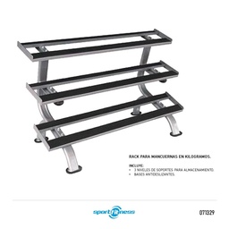 [071329] RACK PARA MANCUERNAS (3 NIVELES) SPORTFITNESS