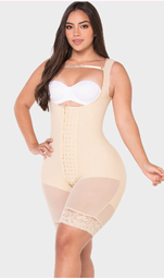 [F-00485BS] FAJA TIPO RELOJ ARENA MEDIA PIERNA BEIGE T:S M&amp;D