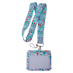 [GMD-PC-0014] PORTA CARNET CON LANYARD DISEÑO CON TAPABOCAS