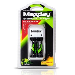 [B-HL16784] B-CARGADOR DE PILAS DOBLE A MAXDAY 110V /SIN PILAS