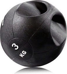 [071623] BALON MEDICINAL CON AGARRE DE 3KG SPORT FITNESS