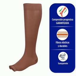 [7707066005842] COMPRESIÓN ALTA 20-30, RODILLA, SIN PUNTERA, BEIGE, NO VARIX T:M