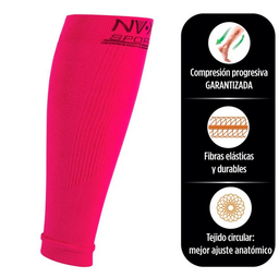 [7707066043745] COMPRESIÓN MEDIA 15-20, PANTORRILERA SPORT, FUCSIA, NO VARIX T:L REF:101043