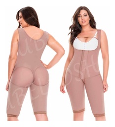 [12186XS] FAJA FAJATE TIRA ANCHA DE BROCHE-SENOS LIBRES CON BANDA-SOLO CON BROHES CENTRAL-RODILLA T:XS