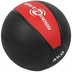 [071557] BALON MEDICINAL 4KG NEGRO/ROJO SPORT FITNESS