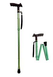 [KP4-76085-ZB-17] BASTON PLEGABLE CON EMPUÑADURA VERDE