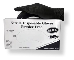 Guantes de Nitrilo Negro (1x100)